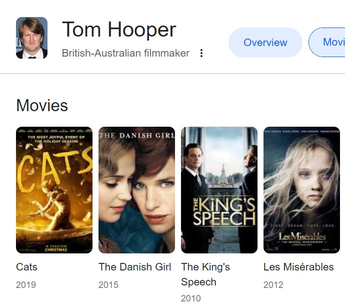 tom hooper movies